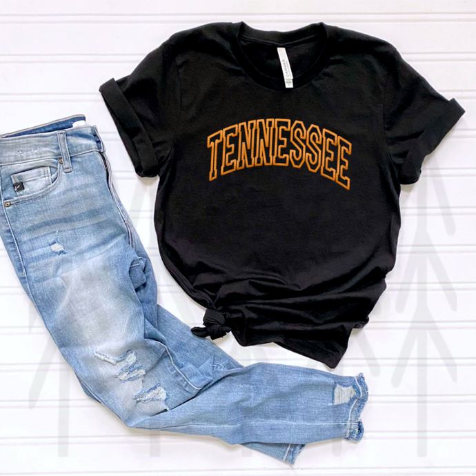 Tennessee - Orange - Faux Embroidery (Adult - Infant)