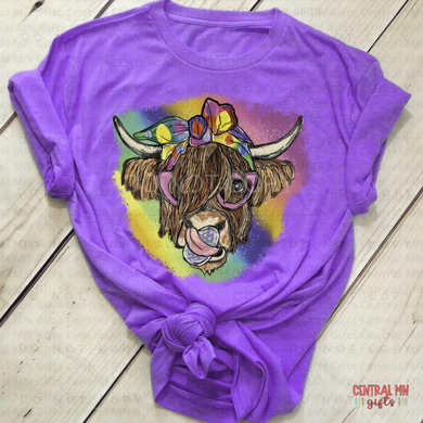 Easter Highland Cow Shirts