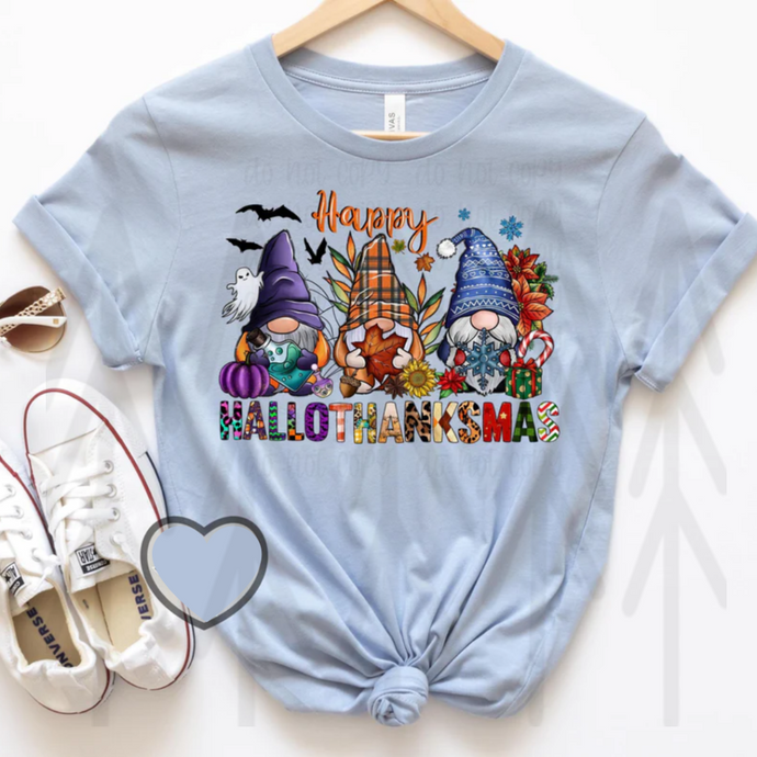 Happy Hallothanksmas - Gnomes Shirts