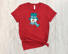Load image into Gallery viewer, Teal Whimsical Snowman (Adult - Infant)
