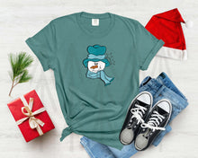 Load image into Gallery viewer, Teal Whimsical Snowman (Adult - Infant)
