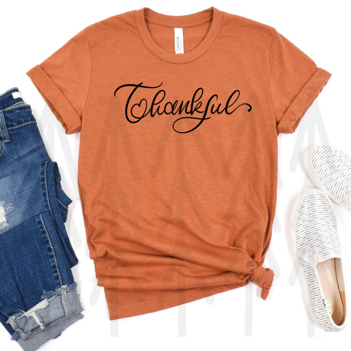 Thankful - Black Lettering (Adult - Infant)