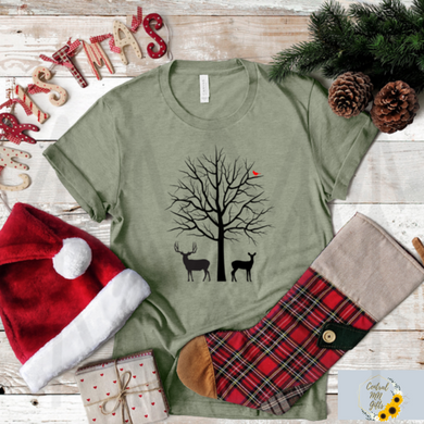 Deer And Cardinal Shirts