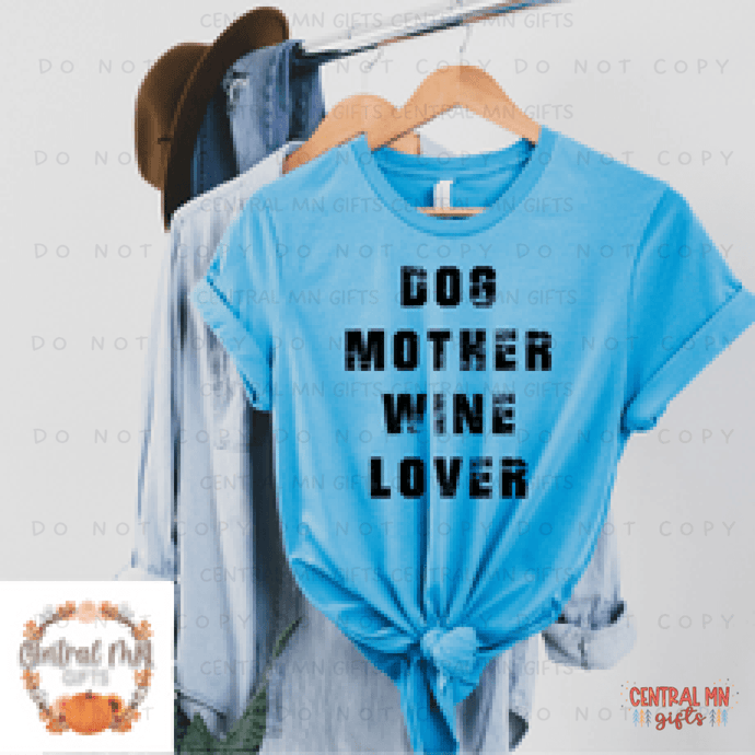 Dog Mother Wine Lover Shirts & Tops