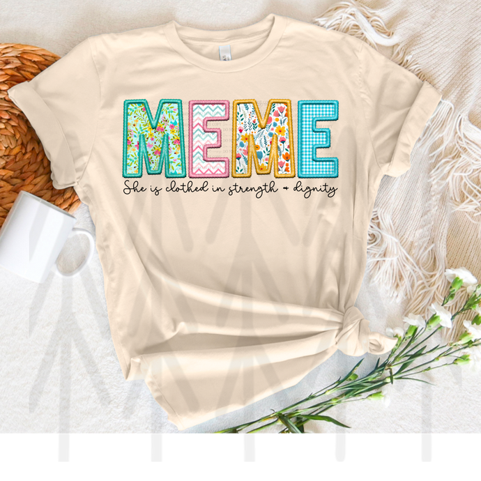 She is Clothed In Strength and Dignity - Meme