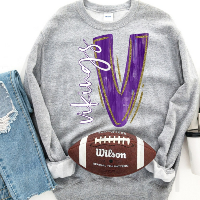Painted Mascot Team & Initial - Customizable (Adult - Infant)