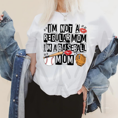 Im Not A Regular Mom Baseball Shirts