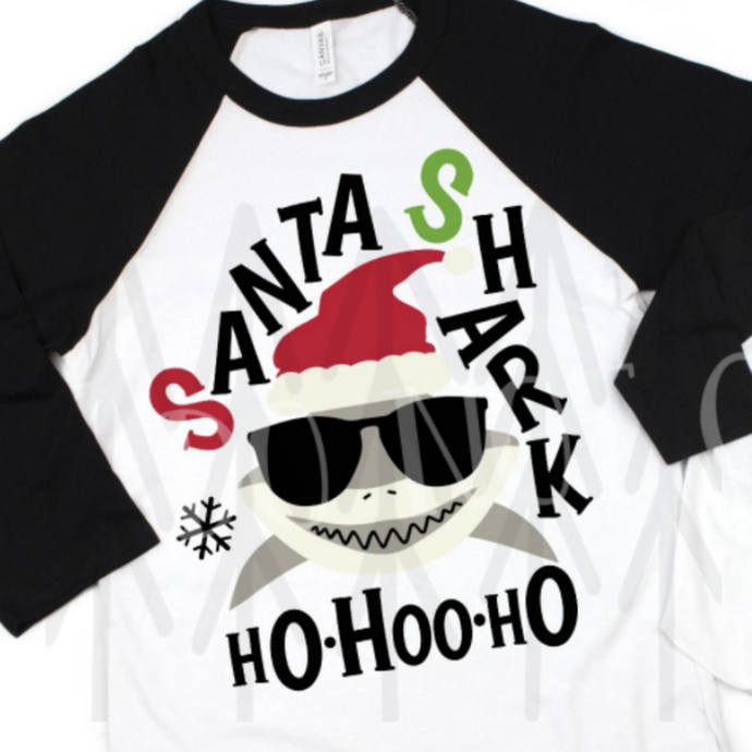 Santa Shark - Adult Shirts