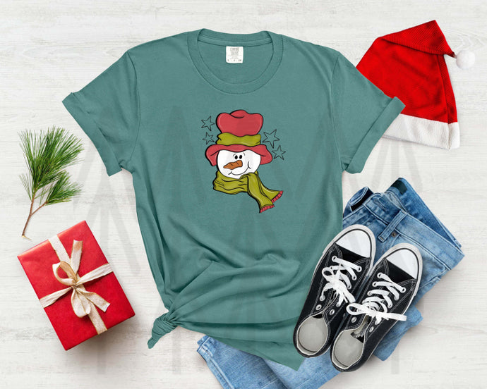 Whimsical Snowman - Red Green (Adult - Infant)