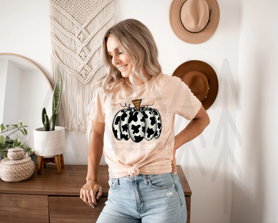 White Cowhide Pumpkin Shirts