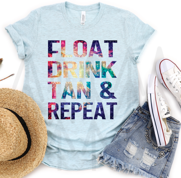Float Drink Tan & Repeat Shirts