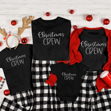 Christmas Crew - White Lettering (Adult) Shirts & Tops