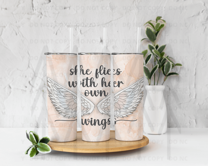 She Flies With Her Own Wings Tumbler